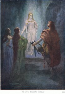 Il vit une belle femme, illustration de The Stories of Wagner