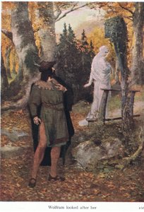 Wolfram la regarda partir, illustration de The Stories of Wagner