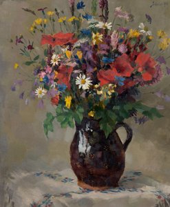 Fleurs des champs dans un pichet