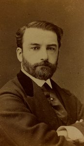 Portrait de Léon Joseph Florentin Bonnat, peintre français; carte de visite - Ferdinand Mulnier