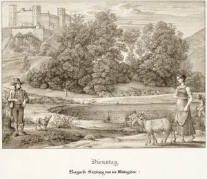 Mardi : Le Château de Salzbourg Vu du Sud