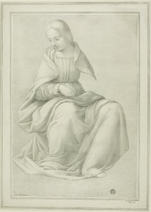 Étude pour une figure de femme assise