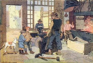 Le forgeron, dans Imagier de l