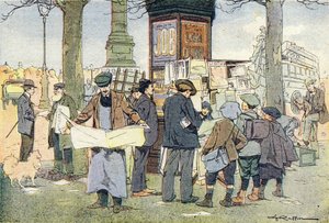 Le kiosque a des journaux, dans Imagier de l
