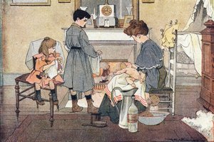 Le petit frère, dans Imagier de l