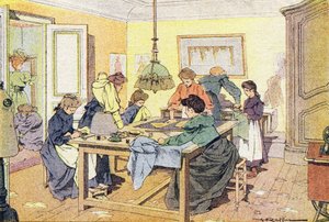 La couturière, dans Imagier de l