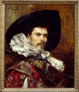 Un arquebusier au XVIIe siècle. Peinture de Ferdinand Roybet (1840-1920) XIXe siècle. Lyon, Musée des Beaux-Arts - Ferdinand Roybet