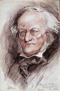 Portrait de Richard Wagner - Ferdinand Sigismund Bac