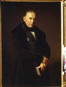 Portrait du poète Vasily Andreyevich Zhukovsky - Ferdinand Theodor Hildebrandt