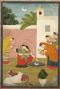 Krishna atteignant la lune - Ferdinand Tietz