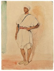 Un Marocain debout - Ferdinand Victor Eugene Delacroix