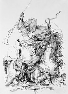 Cavalier arabe - Ferdinand Victor Eugene Delacroix