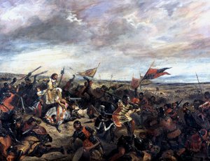Bataille de Poitiers 1356, 1830 - Ferdinand Victor Eugene Delacroix