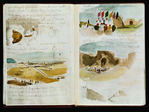 Carnets marocains - Arrivee a Meknes ... - Ferdinand Victor Eugene Delacroix