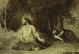 Christ au mont des Oliviers - Ferdinand Victor Eugene Delacroix