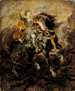 Clorinde intervenant pour sauver Olinde et Sophronia - Ferdinand Victor Eugene Delacroix