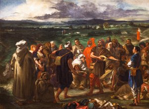Comediens ou bouffons arabes - Ferdinand Victor Eugene Delacroix