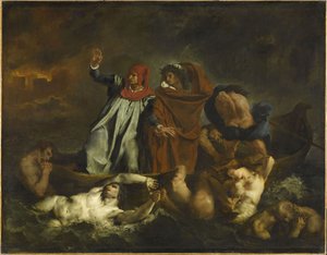 Dante et Virgile en enfer. La Barque de Dante, 1822