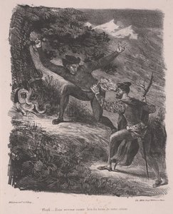 Faust et Méphistophélès dans les montagnes du Harz - Ferdinand Victor Eugene Delacroix