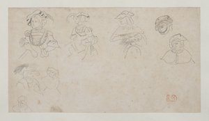Études de figures, vers 1800-1899 - Ferdinand Victor Eugene Delacroix