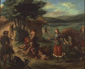 Herminie et les bergers par Eugène Delacroix - Ferdinand Victor Eugene Delacroix