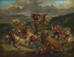 Chasse au lion, 1860-61