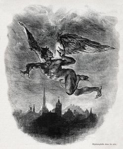 Mephistopheles - Ferdinand Victor Eugene Delacroix