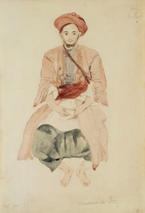 Marchand de Fès, vers 1832 - Ferdinand Victor Eugene Delacroix
