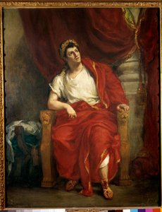 Portrait du comédien François-Joseph Talma (1763-1826) interprétant Néron dans la pièce Britannicus de Jean Racine