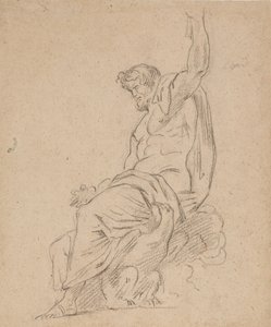 Recto : Figure assise d