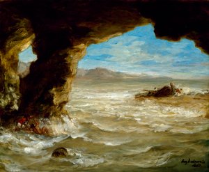 Naufrage sur la côte, 1862 - Ferdinand Victor Eugene Delacroix