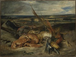 Nature morte avec un homard, 1827 - Ferdinand Victor Eugene Delacroix