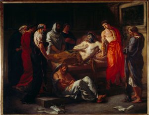 La mort de Marc Aurèle (121-180) - Ferdinand Victor Eugene Delacroix