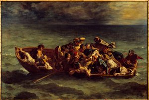 Le naufrage de Don Juan. Illustration du livre de George Gordon Byron