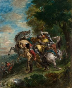 Weislingen capturé par les hommes de Gotz - Ferdinand Victor Eugene Delacroix