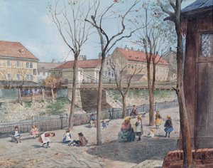 Le pont suspendu sur la rivière Vienne - Ferdinand Weckbrodt