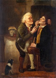 Chez le dentiste - Ferdinand de Braekeleer the Elder