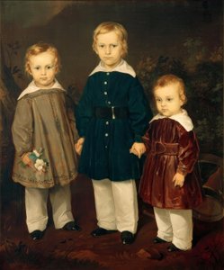 F. v. Rayski, Les trois fils du baron von Bechtolsheim - Louis Ferdinand von Rayski