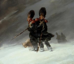 Grenadiers dans la neige