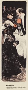 Homme draguant une jeune femme - Ferdinand von Reznicek