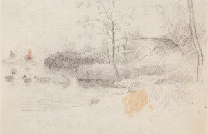 Paysage avec canards - Ferdinand von Wright