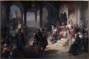 Amédée VIII le Pacifique (1383-1451) couronné duc de Savoie par l