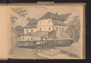 Maisons à Goldingen - Ferdynand Ruszczyc
