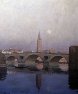 Le Pont Neuf à Toulouse, début du 20e siècle - Fernand Antonin Mercié