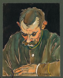 Phongeron lit la lettre de sa femme, Gustrow - Fernand Barbier