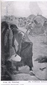 Forgeage du bronze et du fer, illustration de 