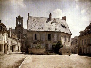 Maison au toit endommagé, Soissons, Aisne, 1917 - Fernand Cuville