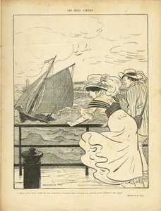 Illustration par Fernand Fau (1858-1919) dans Le Rire - Fernand Fau