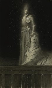 Avec Verhaeren : Un Ange, 1889 - Fernand Khnopff