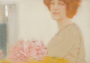 Des roses - Fernand Khnopff